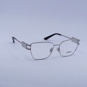 Versace VE1301 1000 Eyeglasses Silver 57mm Cat Eye Frame